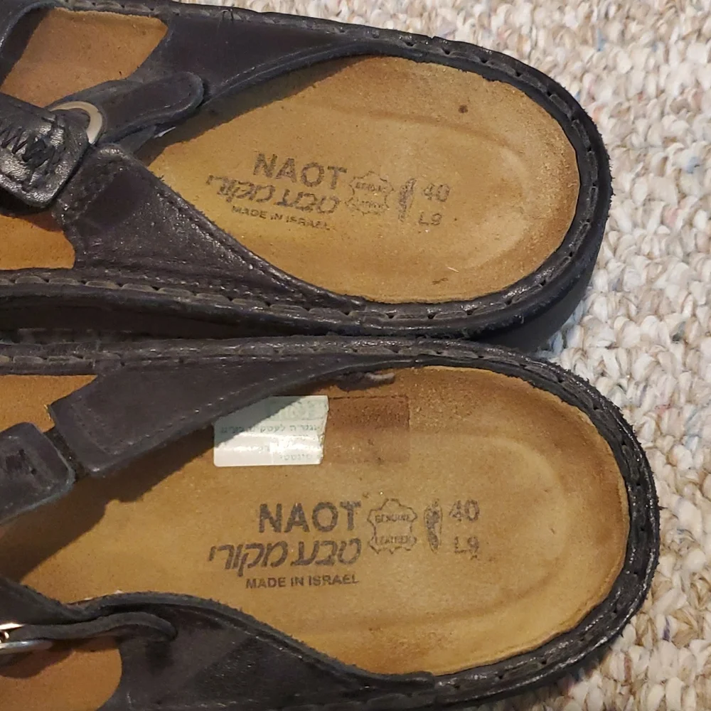 Noat black leather sandals. Size 40 - Picture 7 of 8